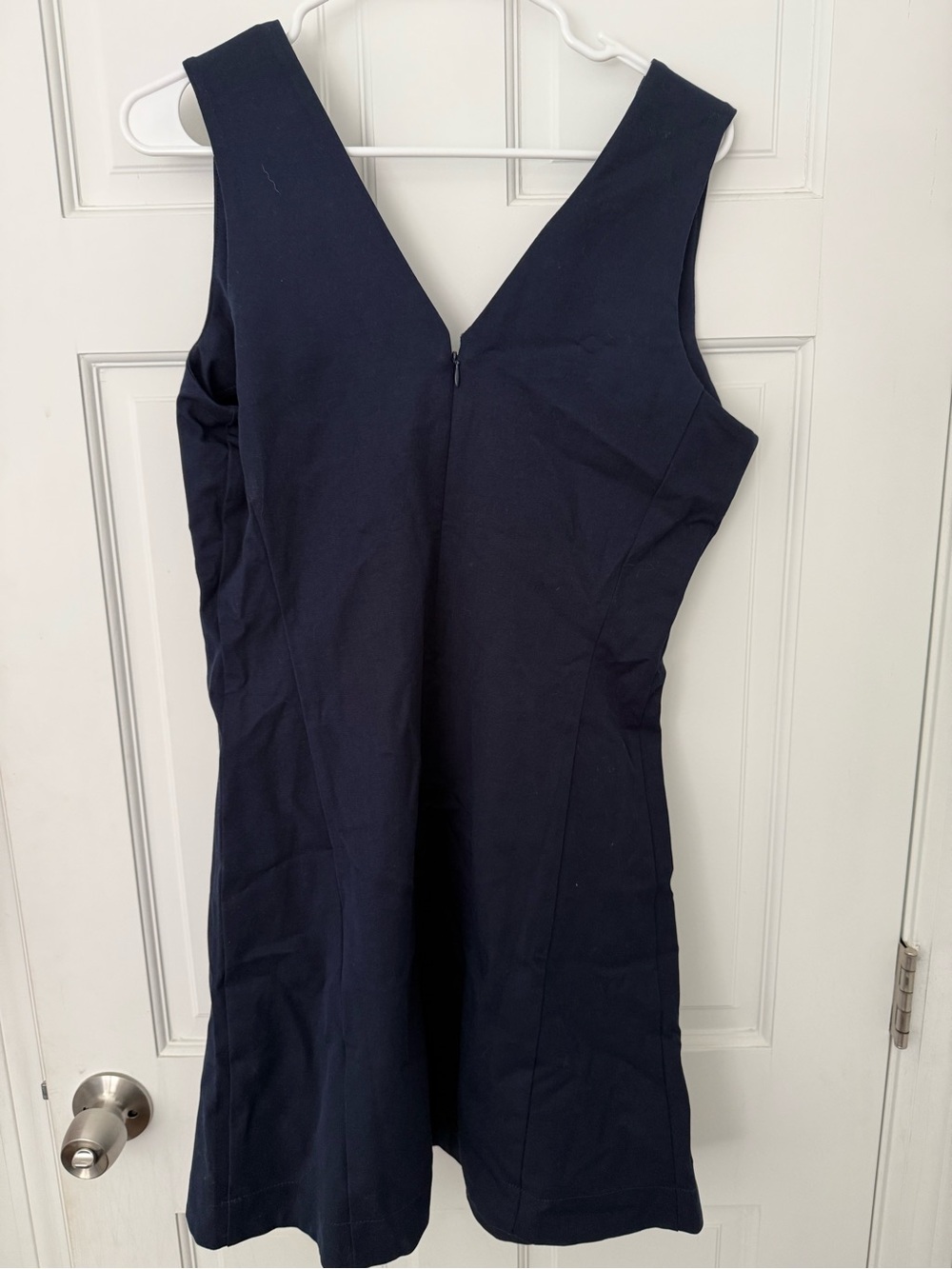 Banana Republic Navy V‑Neck Sleeveless Mini Dress